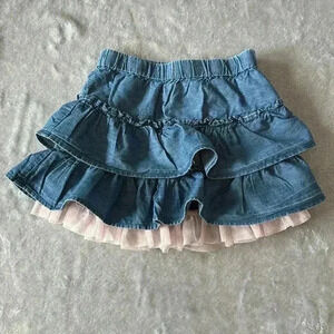 The Children's Place -  ruffle denim skirt. Size 2
